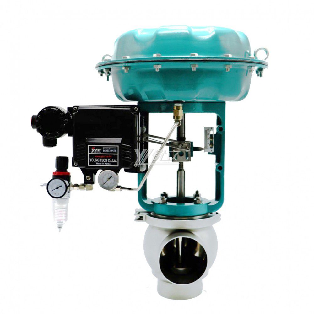 YOULI Hygienic Food Grade Stainless Steel 304 316L Pneumatic Diaphragm Flow Regulating Valve