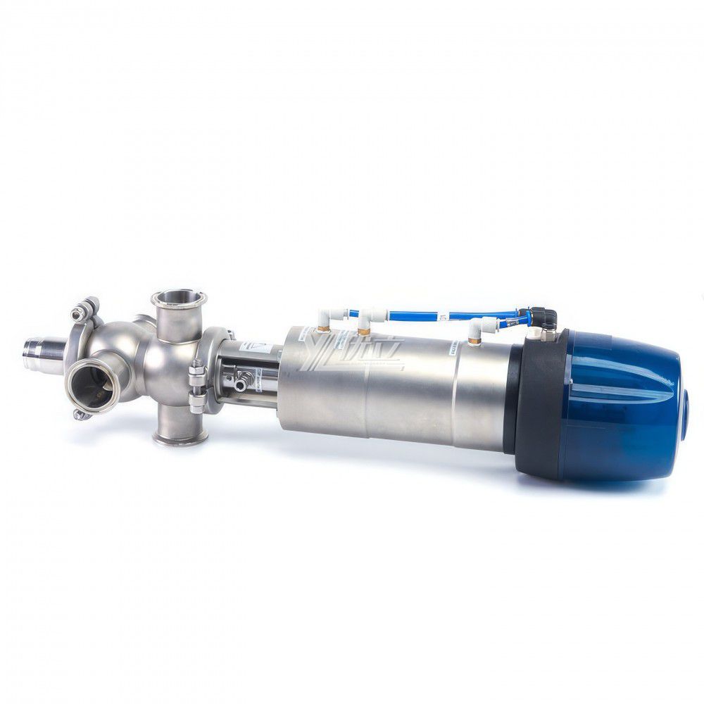 YOULI Hygienic Food Grade Sanitary Stainless Steel 304 316L Intelligent External Cleaning Single Seat Butt Welded Mixproof Valve