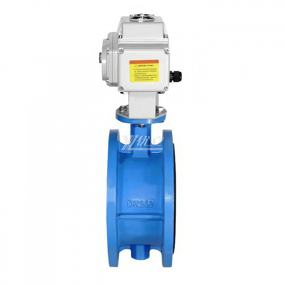 YOULI Stainless Steel 304 316 Cast Iron JIS 10K Pn16 EPDM Water Motorized AC220V Electric Center Flange Butterfly Valve