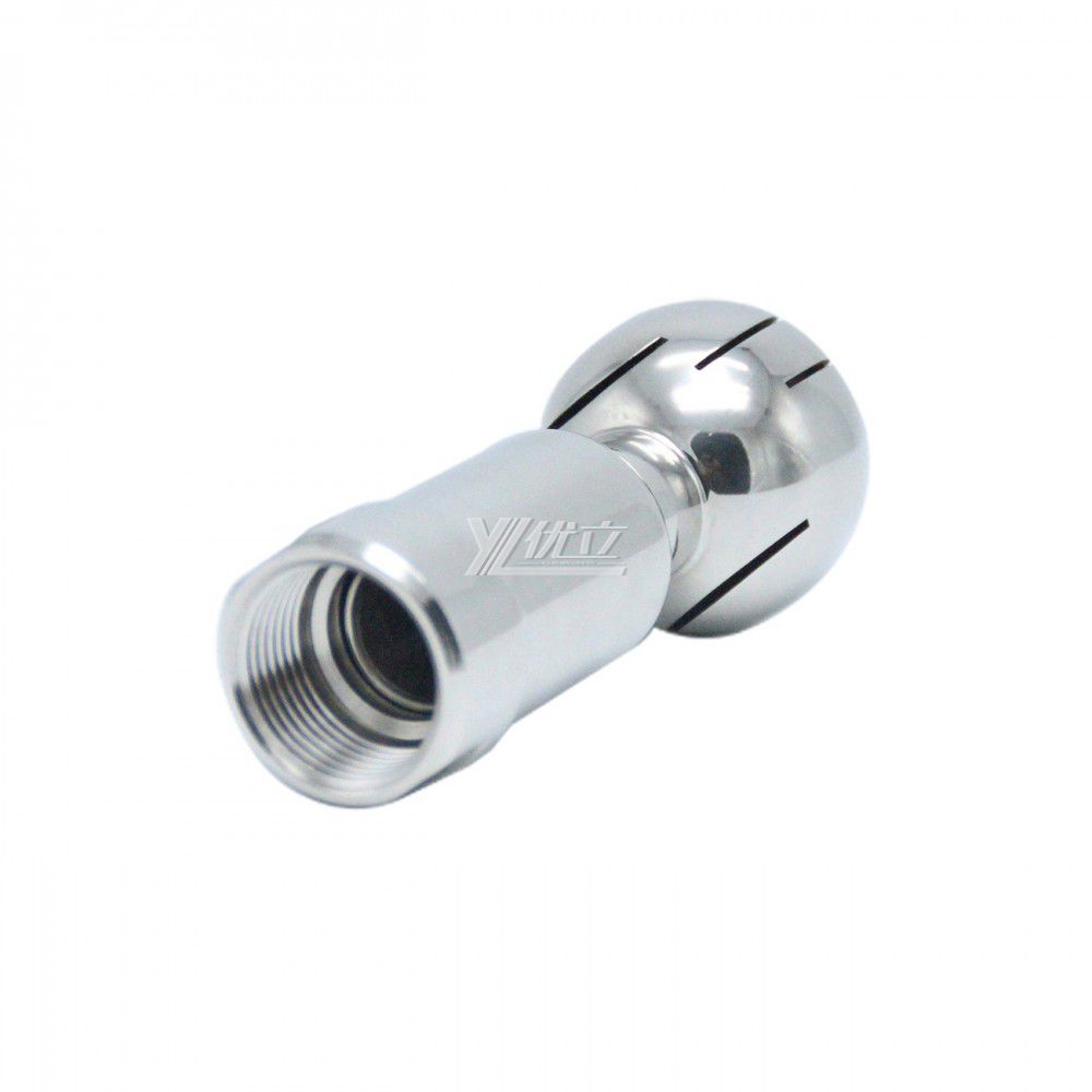 YOULI Food Grade Sanitary 360 Degree CIP Nozzle Tank Cleaning Stainless Steel Female Threaded Rotary Cleaning Spray Ball