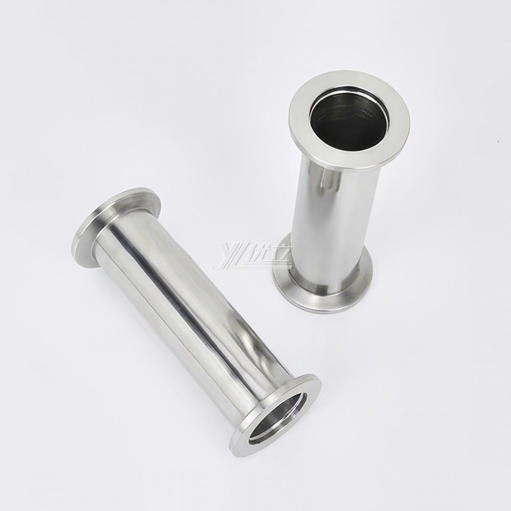 YOULI Food Grade Sanitary Stainless Steel 304 SS316L KF16 KF25 KF40 100-4000mm Tri-clamp Pipe Fitting Vacuum Straight Fittings