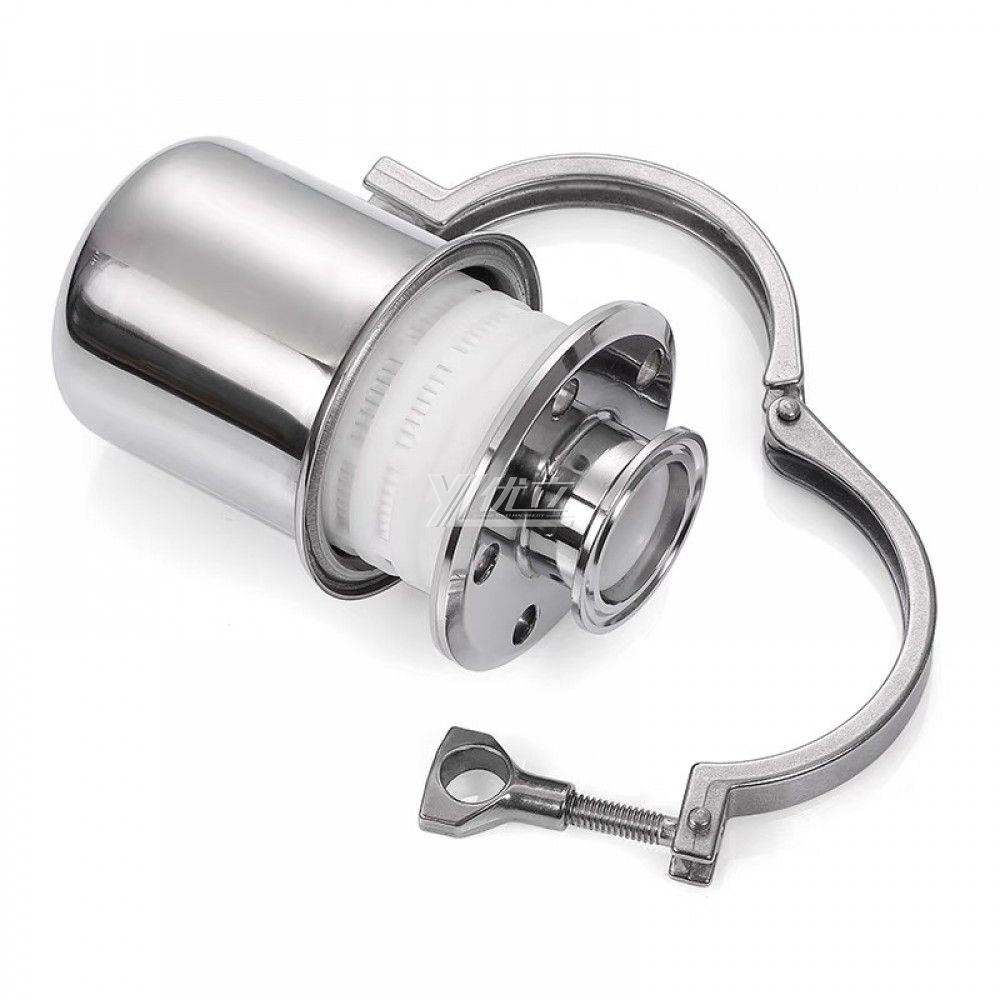 YOULI Hygienic Food Grade Sanitary Stainless Steel 304 316L Filter Tri Clamped Adjustable Breathing Valve