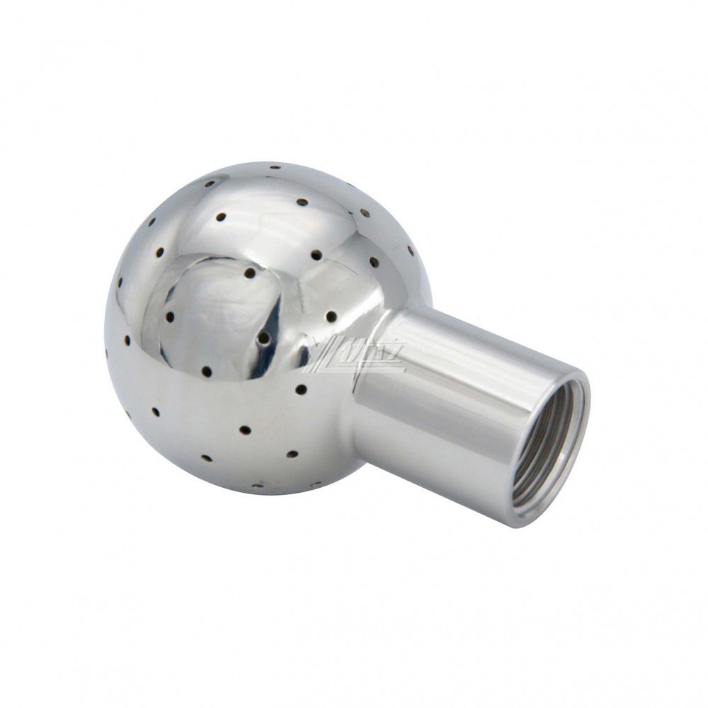 YOULI Hygienic Food Grade Sanitary Bolted Tank Cleaning Stainless Steel 304 SS316L Threaded Nozzle Fixed Cleaning Spray Ball