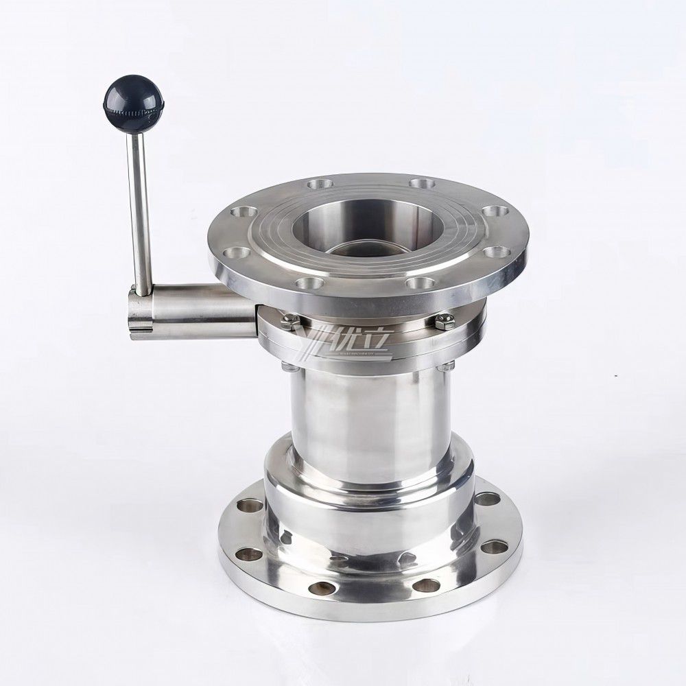 YOULI Hygienic Food Grade Sanitary Stainless Steel Non Return Valve Manual One Piece Type Butterfly Flanged Check Valve