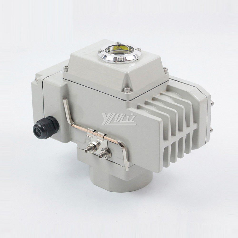 YOULI Customized DC24V AC220V 90° 180° Large Torque Ip67 On/off Use Regulating 4-20mA with Feedback Motorized Electric Motor Actuator