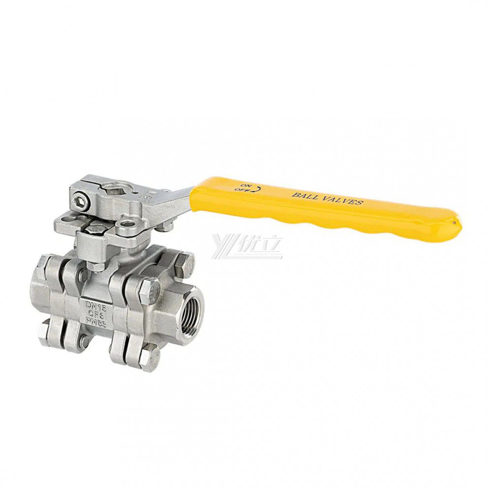 YOULI High Temperature  NPT BSP 2000wog PN63 Stainless Steel 304 316 Manual High Pressure 3PC Thread Ball Valve