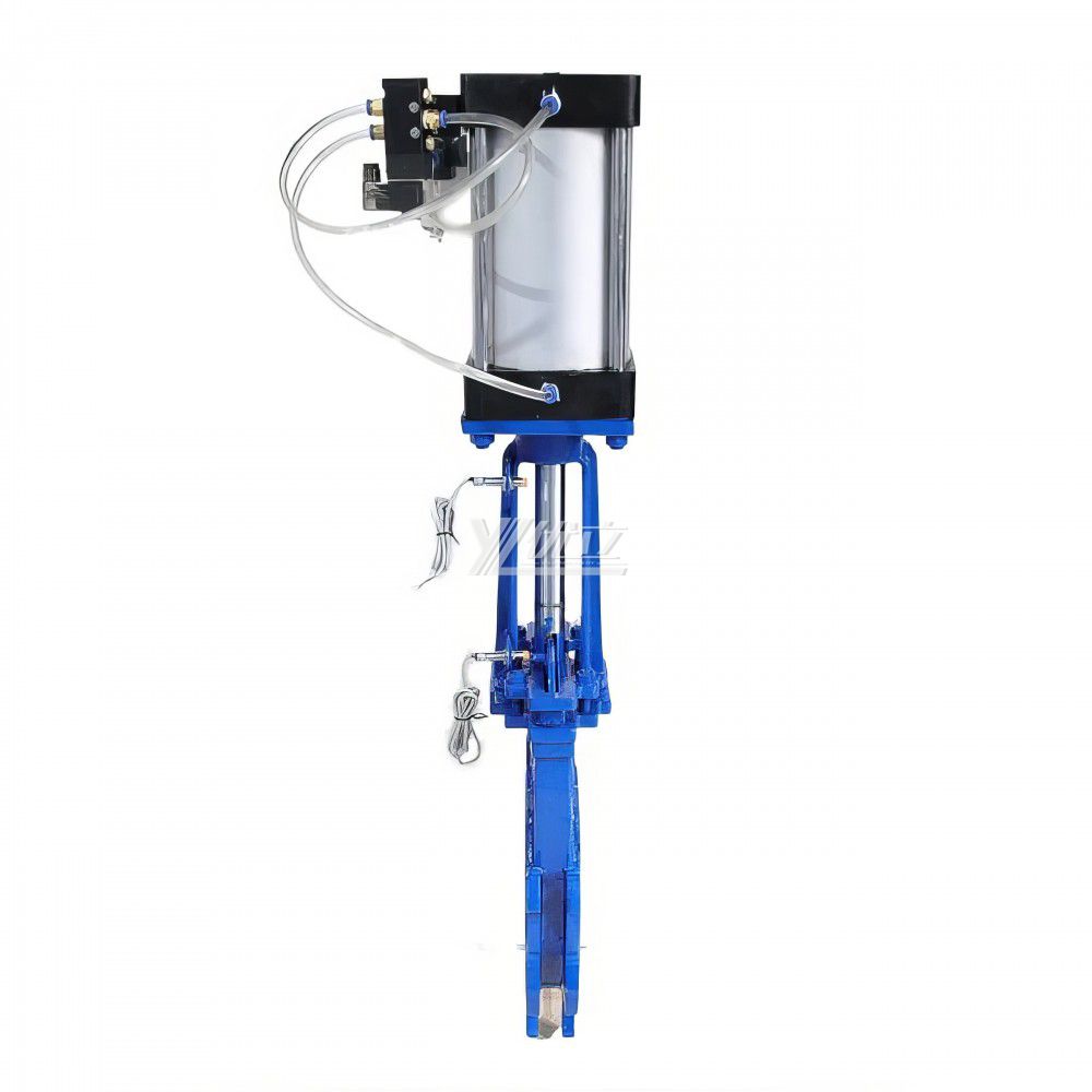 YOULI High Temperature ANSI 150LB Stainless Steel 304 316 JIS 10K 1.6mpa WCB Pneumatic Actuator Wafer Knife Gate Valve