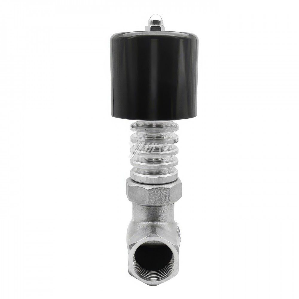YOULI ZQDF ZCG Stainless Steel 304 316 Brass Steam High Temperature with Fin AC220V DC24V Gas Female Thread Solenoid Valve