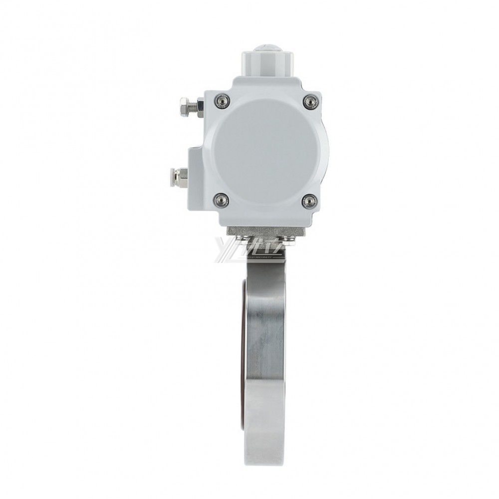 YOULI Stainless Steel 304 316 WCB Negative Pressure Pneumatic Actuator Performance GI Type High Vacuum Flanged Butterfly Valve