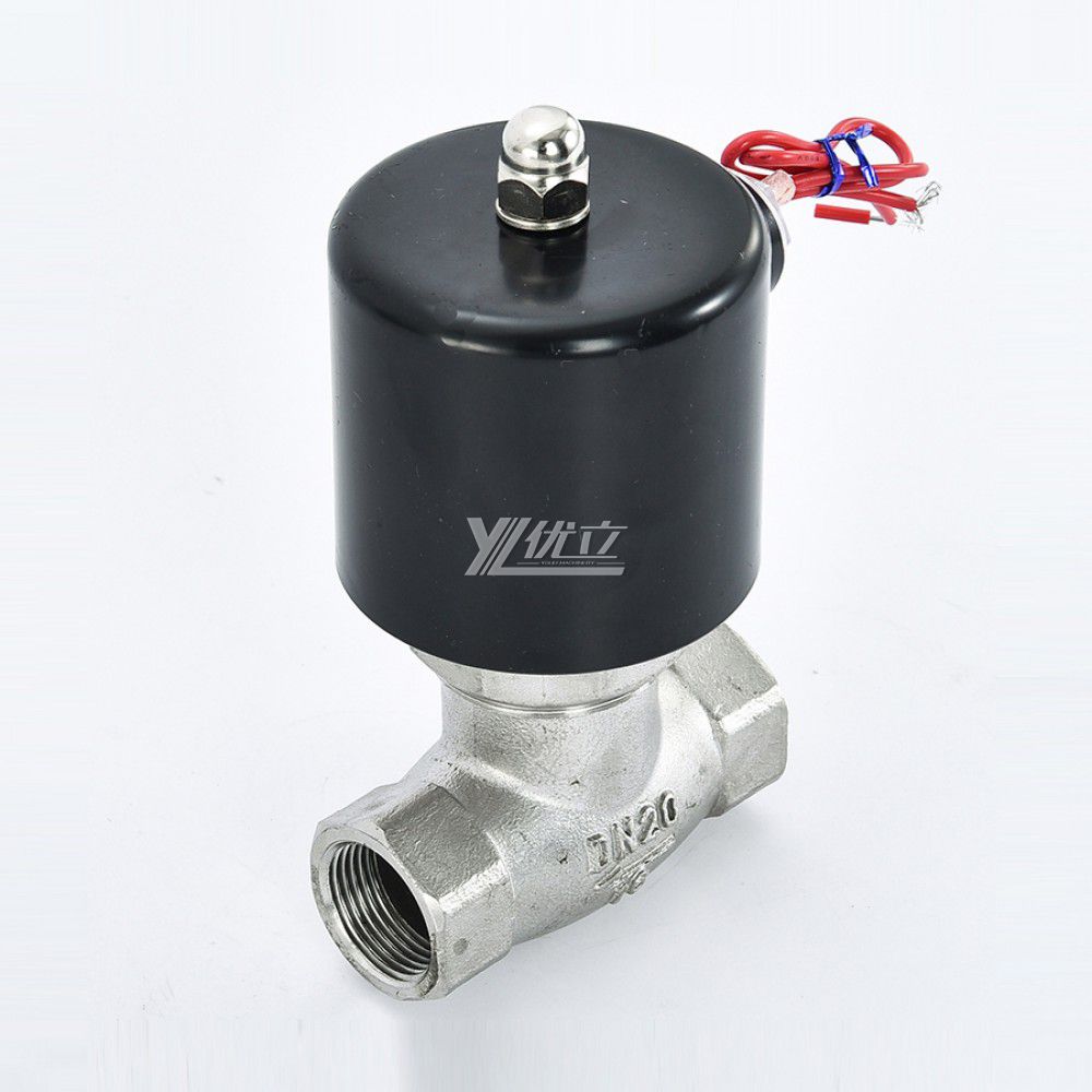 YOULI ZQDF Stainless Steel 304 316 Brass Steam High Temperature AC220V DC24V Gas Straight Female Thread Solenoid Valve