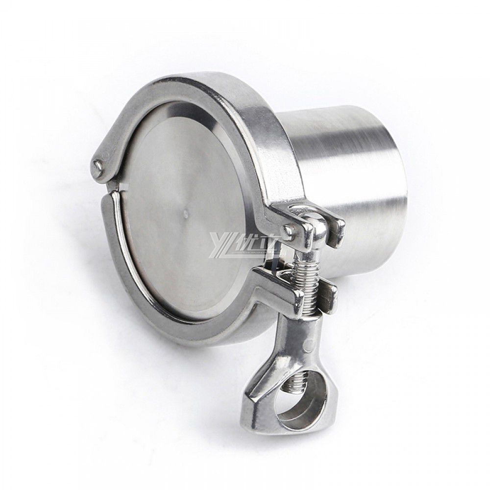 YOULI Hygienic Food Grade Sanitary Stainless Steel 304 DIN SMS 3A Tri-clamp Pipe Fitting Complete Sets Long Clamp Ferrule Blind