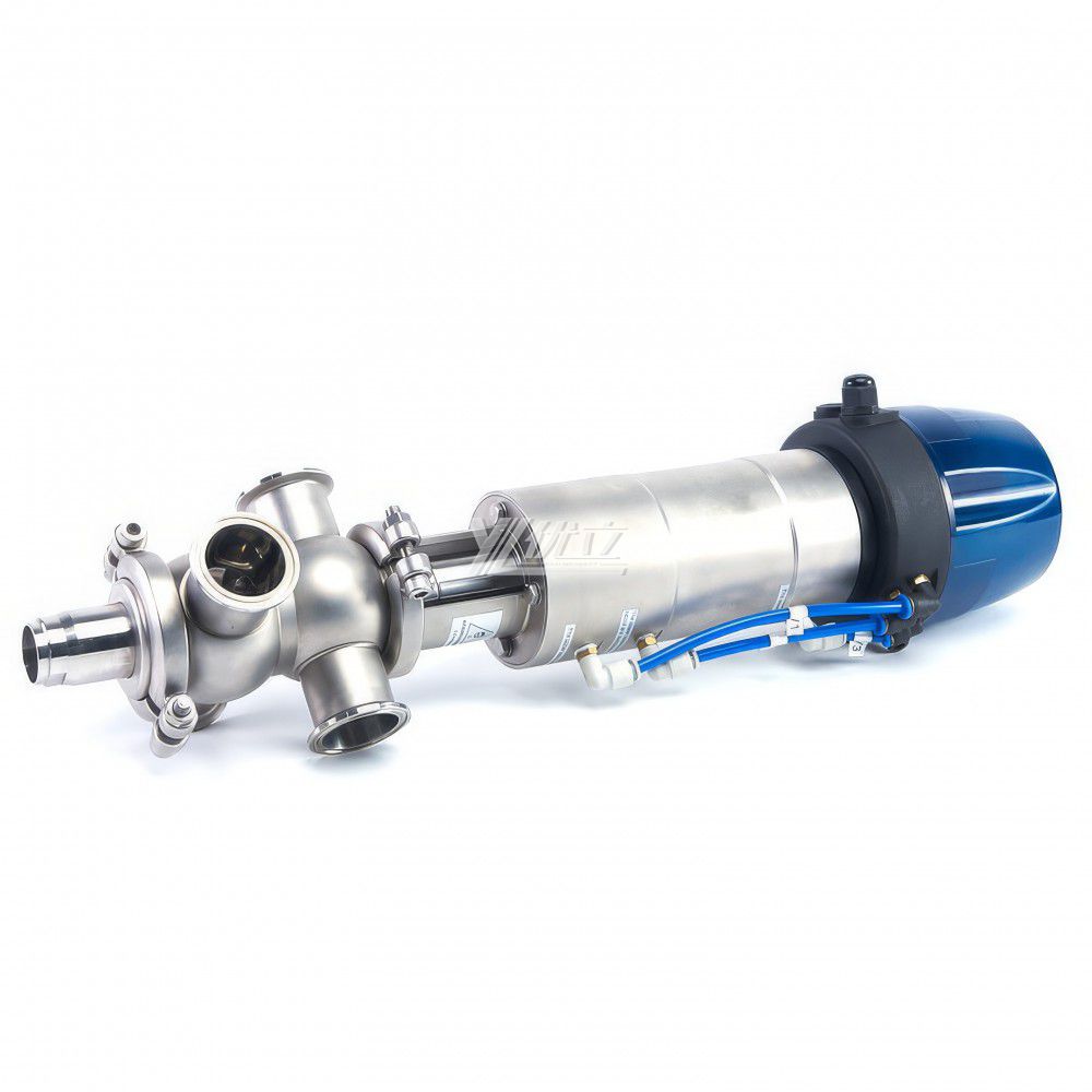 YOULI Hygienic Food Grade Sanitary Stainless Steel 304 316L Intelligent External Cleaning Single Seat Butt Welded Mixproof Valve