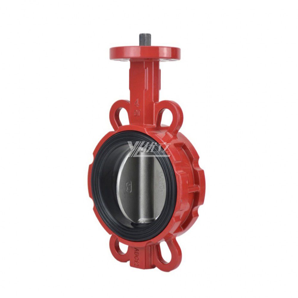 YOULI ISO5211 Stainless Steel ANSI 150LB 304 316 JIS 10K Pn10-16 Cast Iron PTFE EPDM Soft Seal Center Wafer Butterfly Valve