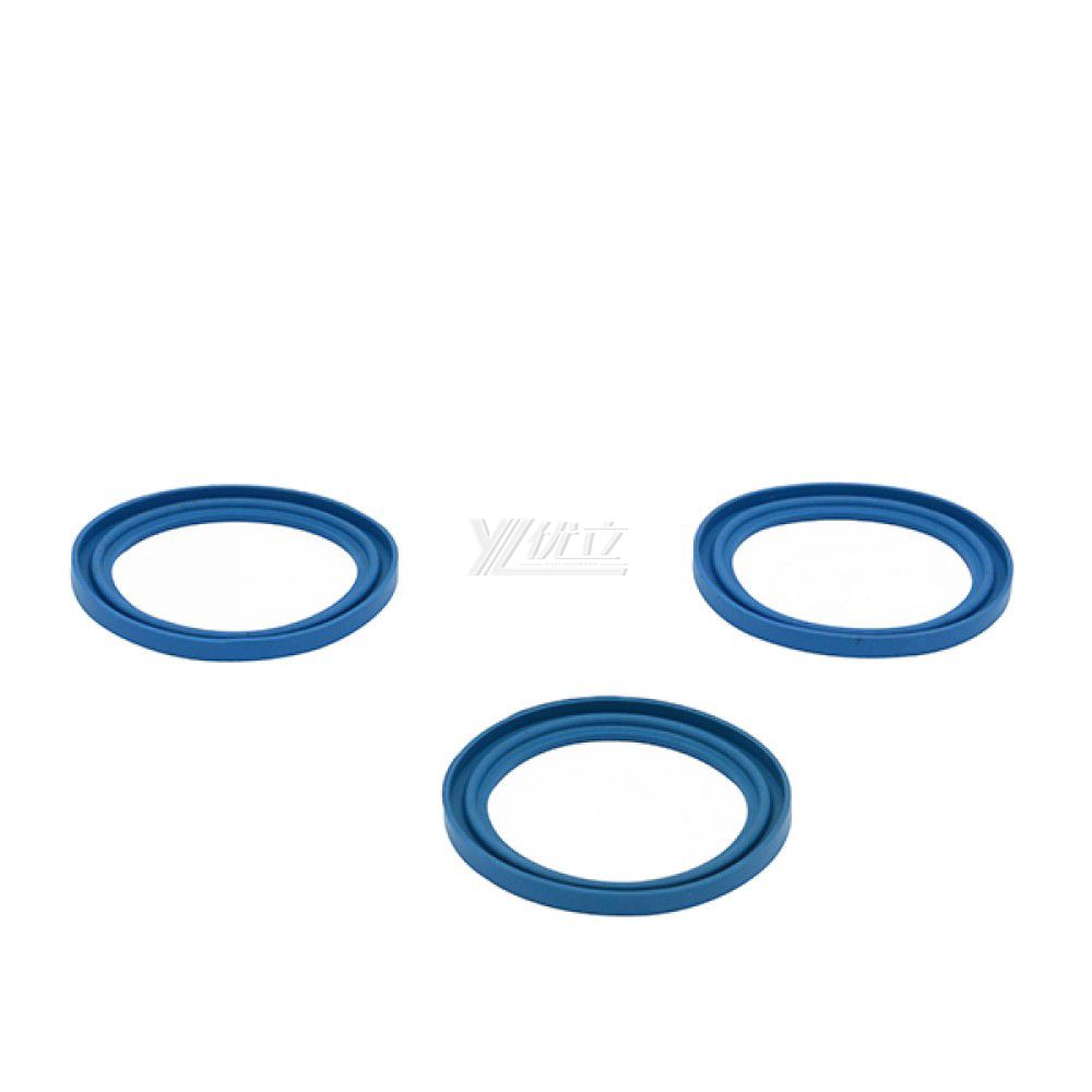 YOULI Hygienic Food Grade Customized Sanitary Detect Blue EPDM With Flanging  Tri Clamp Gasket