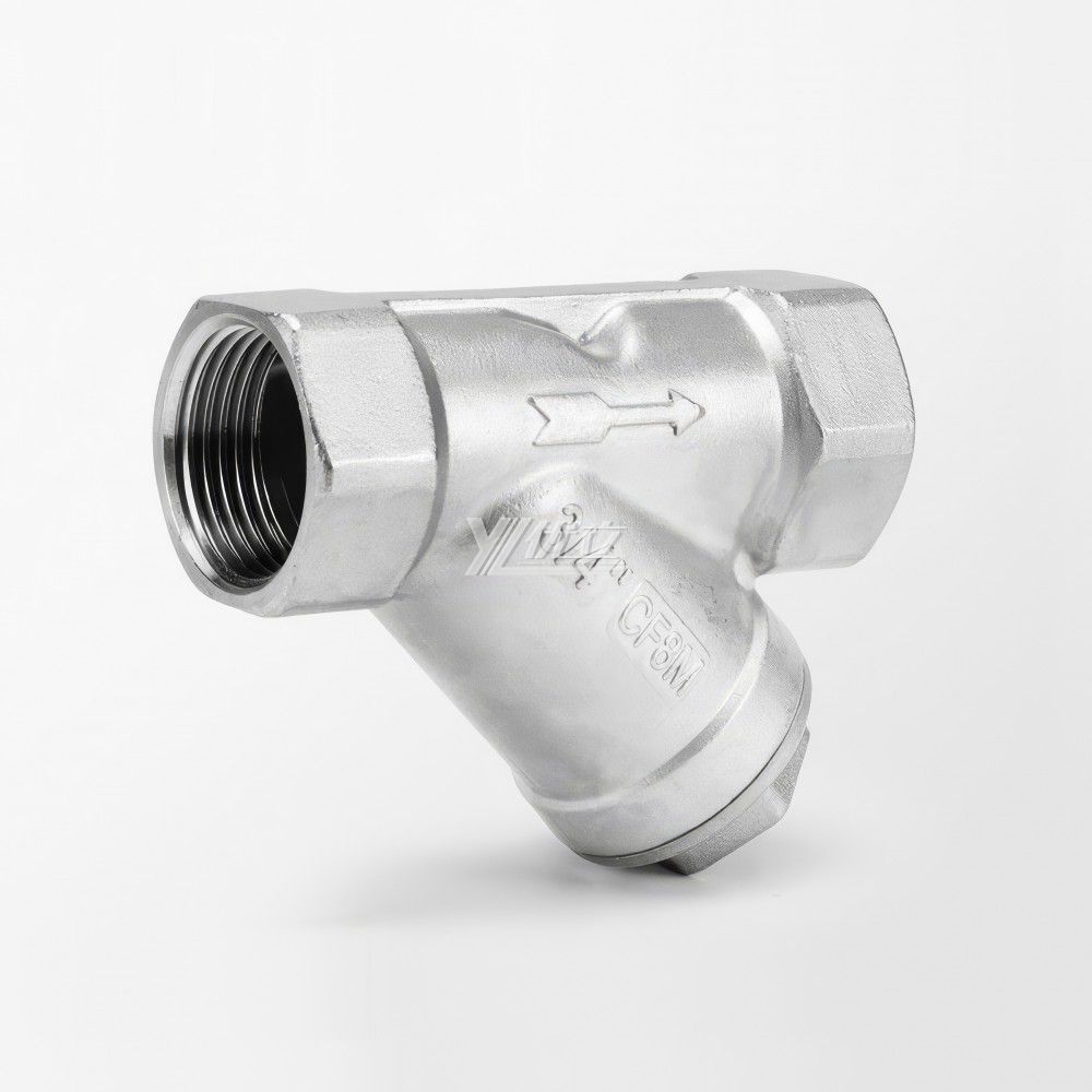 YOULI Industrial-Grad Stainless Steel Pipeline 300 Mesh 304 316 NPT BSP Custom Y Type  Female Threaded Strainer  Filter