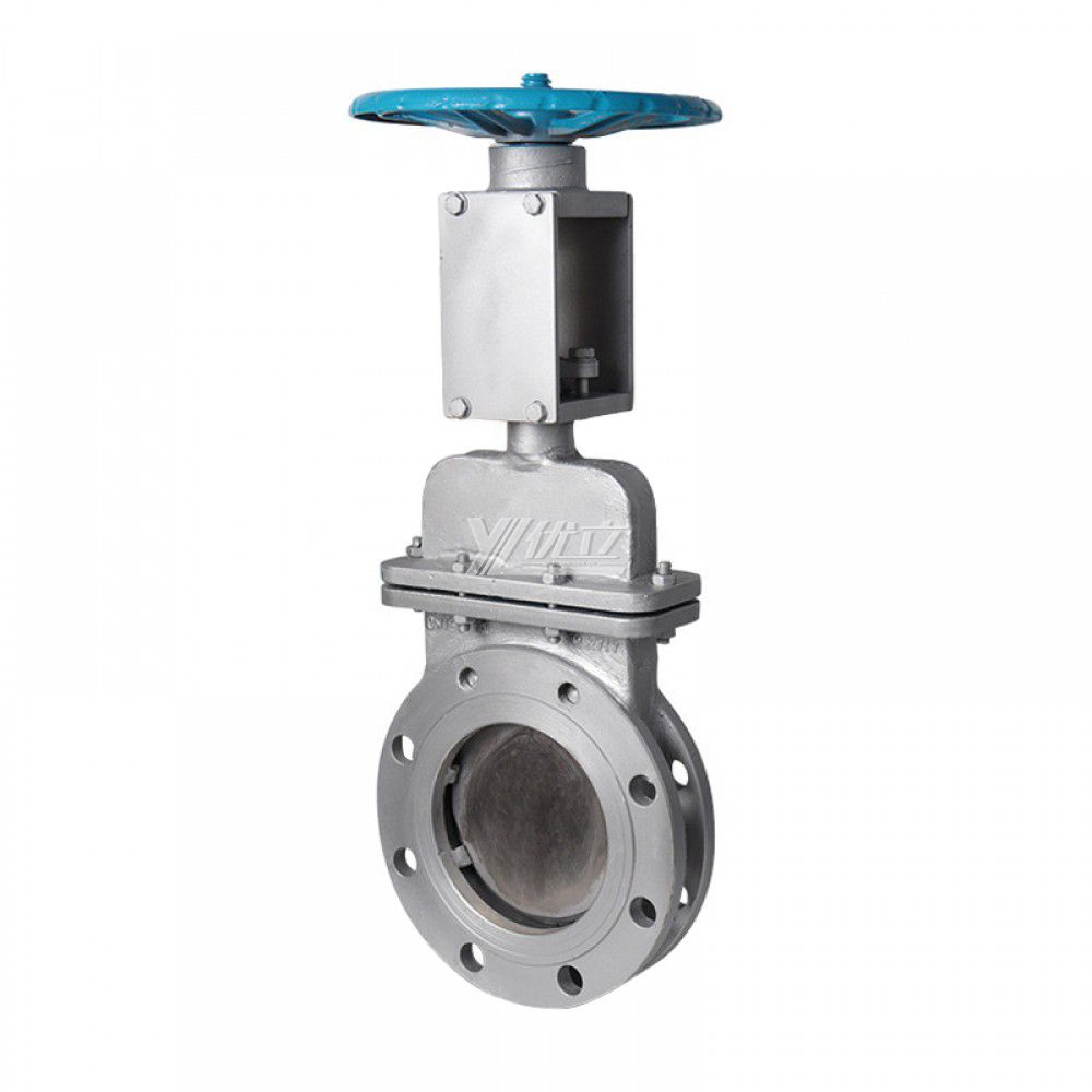 YOULI Stainless Steel ANSI 150LB  304 316 JIS 10K-20K 1.6mpa WCB Non-rising Stem Manual Flange Knife Gate Valve