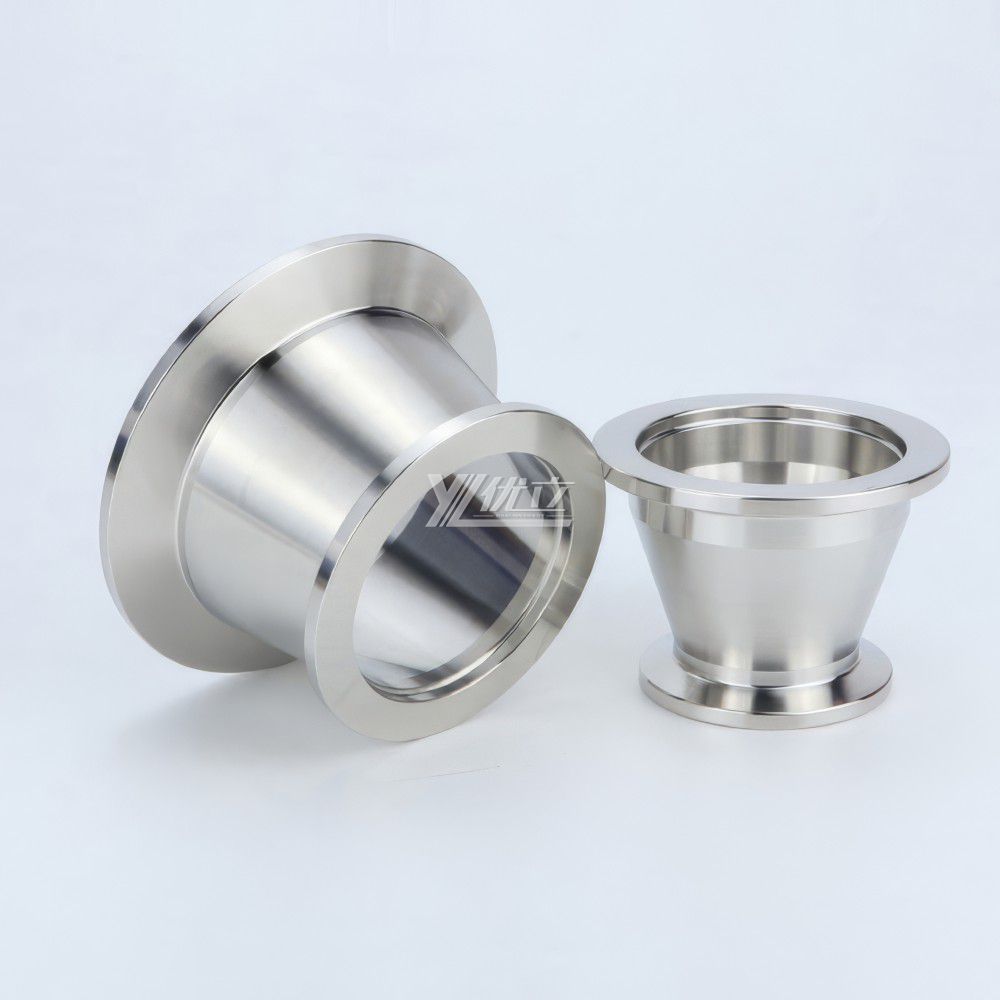 YOULI Hygienic Food Grade Sanitary Stainless Steel 304 SS316L  KF25 KF40 KF50 Tri-clamp Pipe Fitting  Vacuum Concentric Reducer