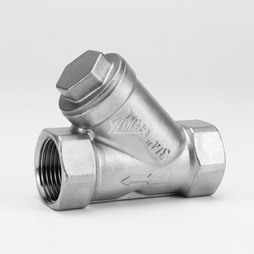 YOULI Industrial-Grad Stainless Steel Pipeline 300 Mesh 304 316 NPT BSP Custom Y Type  Female Threaded Strainer  Filter