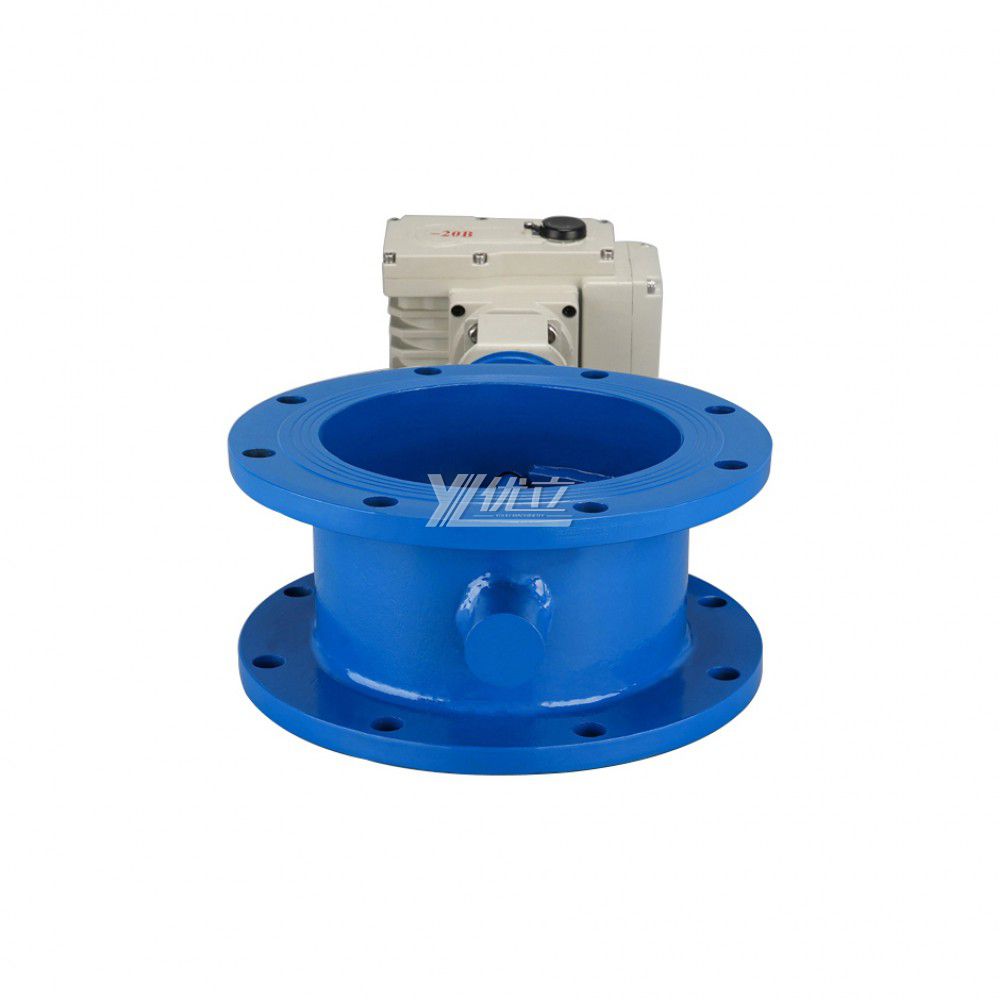 YOULI ANSI 150LB JIS 10K Pn16 Carbon Steel WCB High Temperature Motorized AC220V Electric Aeration Flanged Butterfly Valve