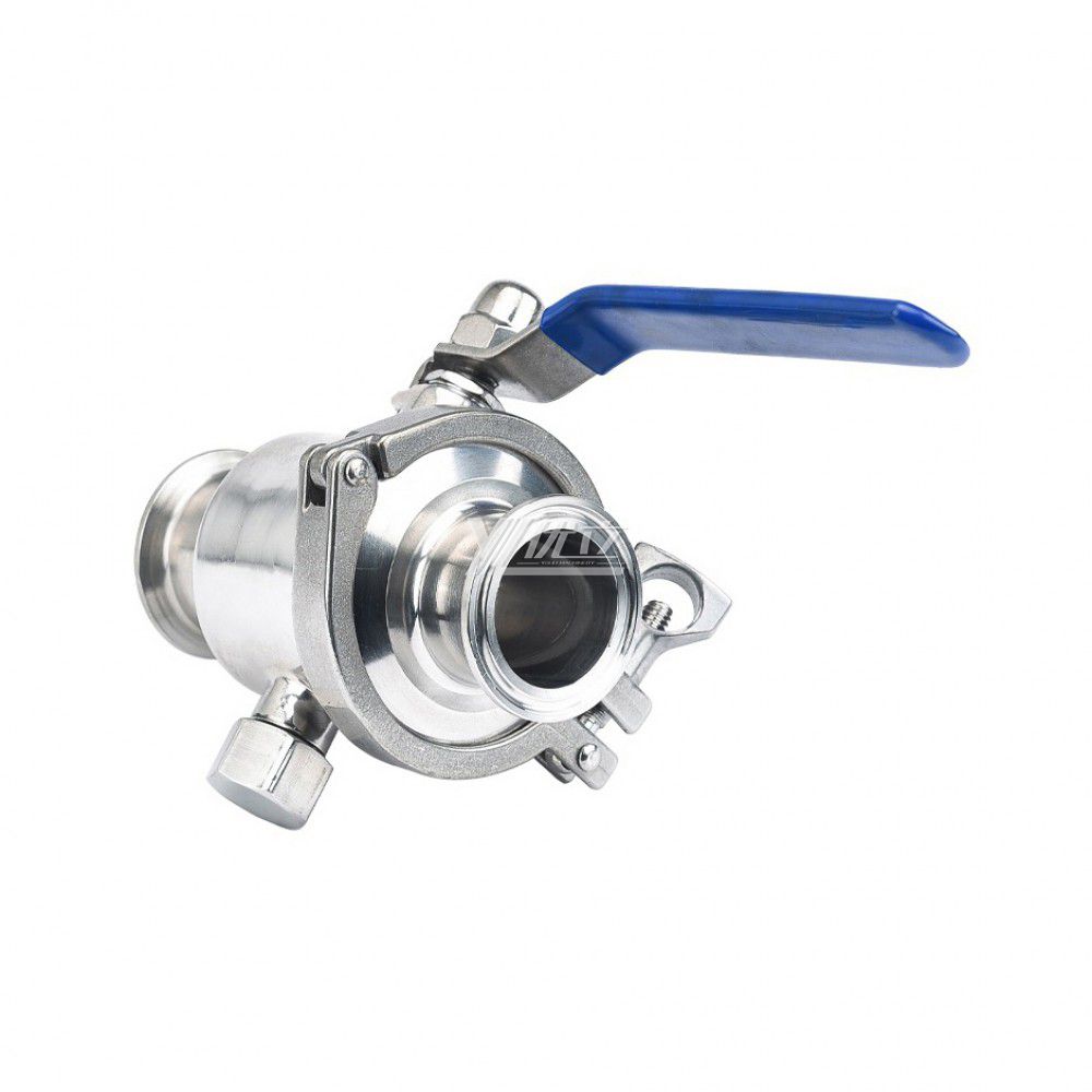 YOULI Hygienic Food Grade Sanitary Stainless Steel 304 316 zero Dead Beverage Milk Drink Manual Tri Clamed Ball Valve
