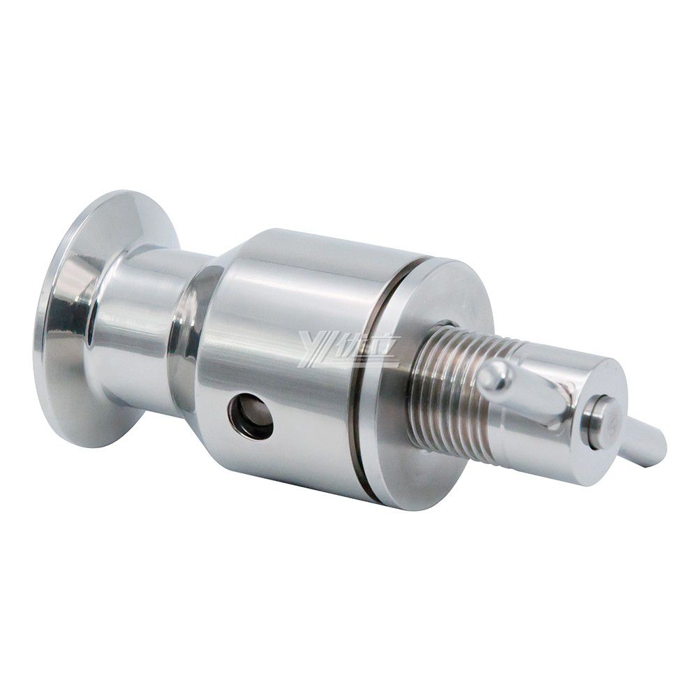 YOULI Hygienic Food Grade Sanitary Stainless Steel 304 316L Tri Clamped T Type Manual Adjustable Exhaust Valve Vent Valve
