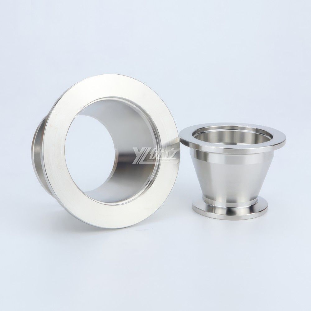 YOULI Hygienic Food Grade Sanitary Stainless Steel 304 SS316L  KF25 KF40 KF50 Tri-clamp Pipe Fitting  Vacuum Concentric Reducer
