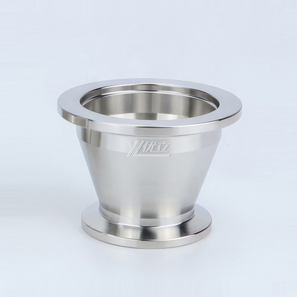YOULI Hygienic Food Grade Sanitary Stainless Steel 304 SS316L  KF25 KF40 KF50 Tri-clamp Pipe Fitting  Vacuum Concentric Reducer