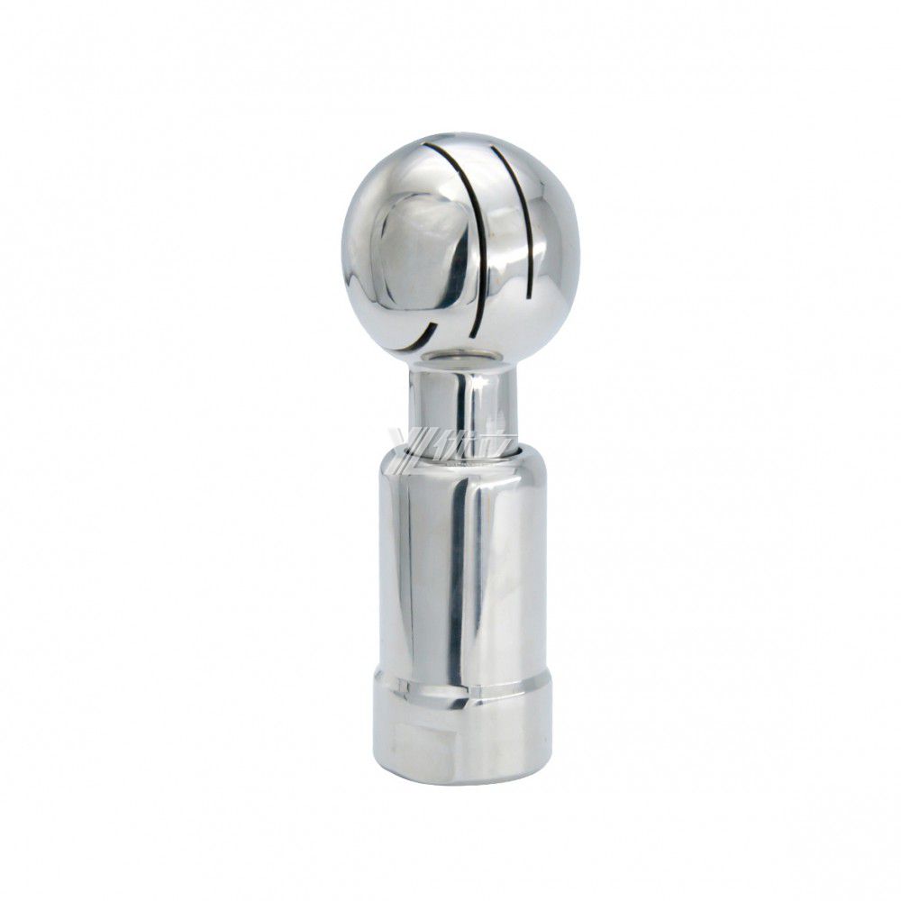 YOULI Food Grade Sanitary 360 Degree CIP Nozzle Tank Cleaning Stainless Steel Female Threaded Rotary Cleaning Spray Ball