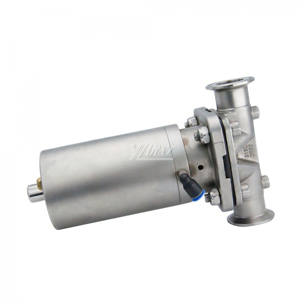 YOULI Hygienic Food Grade Sanitary all Stainless Steel 316L Pharmaceutical Biological Membrane  Pneumatic Diaphragm Valve