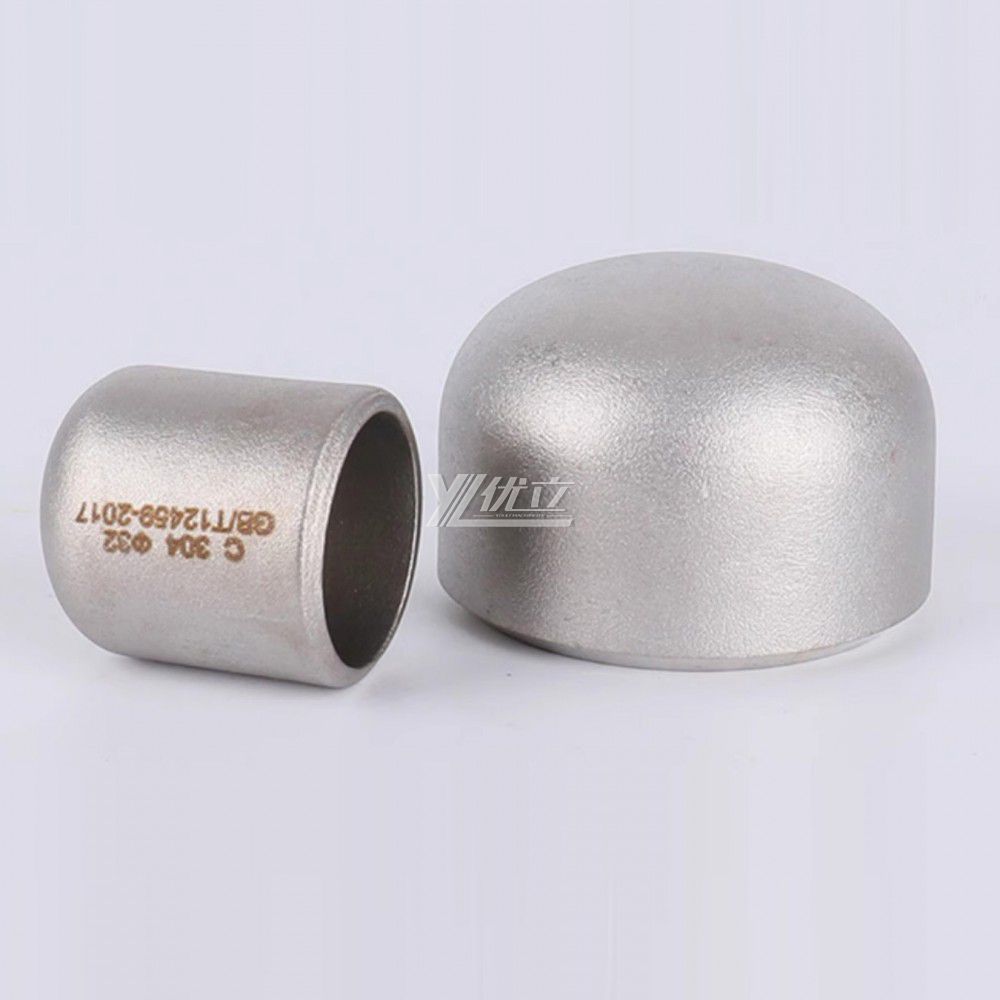 YOULI Industrial Shot Blasting Pickling Stainless Steel ANSI SCH40-SCH160  304 SS316L Pipe Fitting Oval End Head