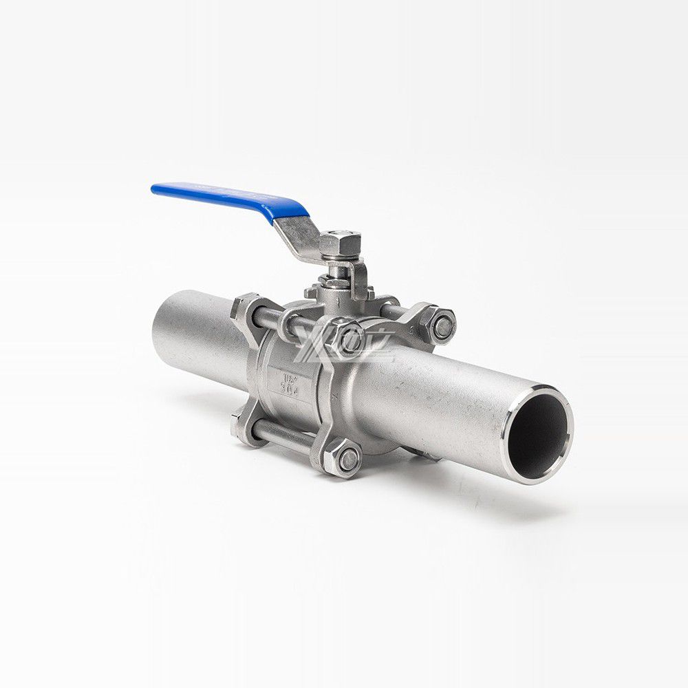 YOULI Stainless Steel 1000WOG PN16-PN64 304 316 Manual Three-piece Lengthening Extended Butt Welded Union Ball Valve