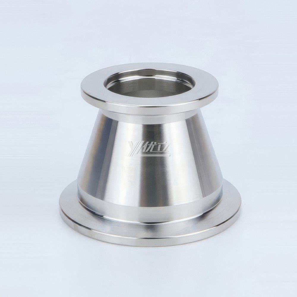 YOULI Hygienic Food Grade Sanitary Stainless Steel 304 SS316L  KF25 KF40 KF50 Tri-clamp Pipe Fitting  Vacuum Concentric Reducer