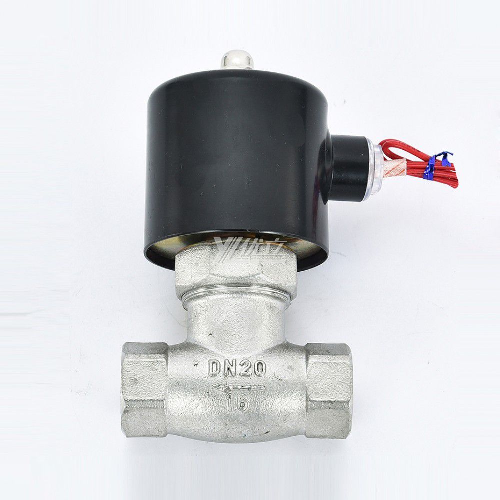 YOULI ZQDF Stainless Steel 304 316 Brass Steam High Temperature AC220V DC24V Gas Straight Female Thread Solenoid Valve