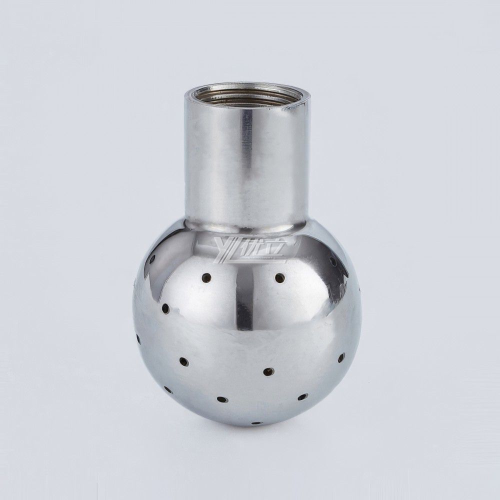 YOULI Hygienic Food Grade Sanitary Bolted Tank Cleaning Stainless Steel 304 SS316L Threaded Nozzle Fixed Cleaning Spray Ball