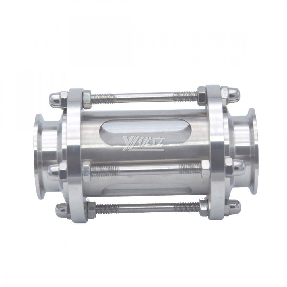 YOULI Best-in-Class Hygienic Food Grade Sanitary Stainless Steel 304 316L Protective Flow Straight Tri Clamped Sight Glass