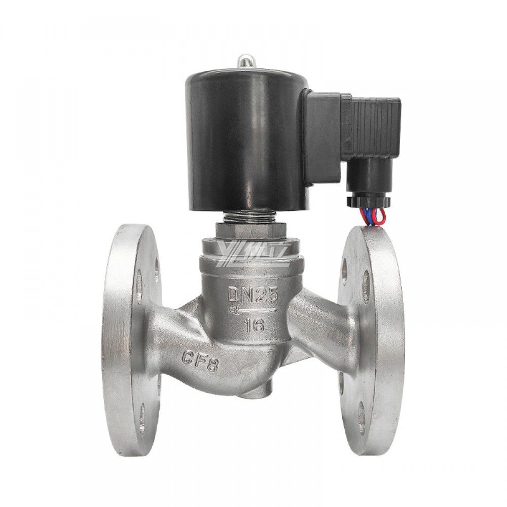 YOULI ZBSF Stainless Steel 304 316 Zero Pressure Start Steam High Temperature AC220V DC24V Flanged Solenoid Valve
