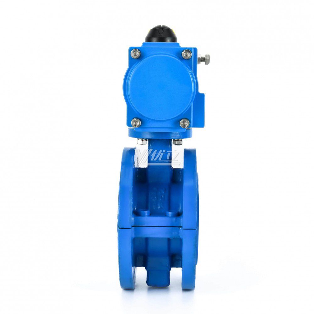 YOULI 304 316 Stainless Steel Sulfuric Acid Pn16 WCB FEP F46 PFA F4 Pneumatic Fluorine Lined Flanged Butterfly Valve