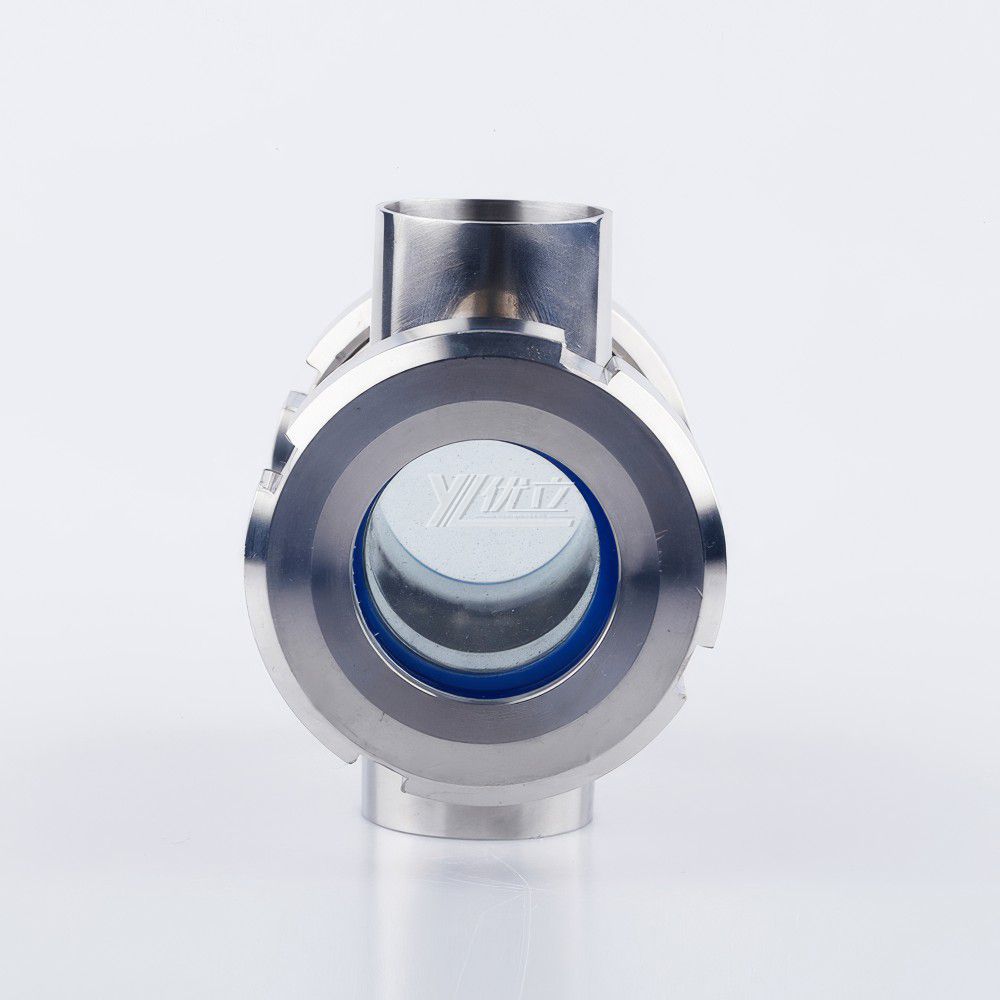 YOULI Best-in-Class Hygienic Food Grade Sanitary Stainless Steel 304 316L SMS 4 Way Cross Union Sight Glass