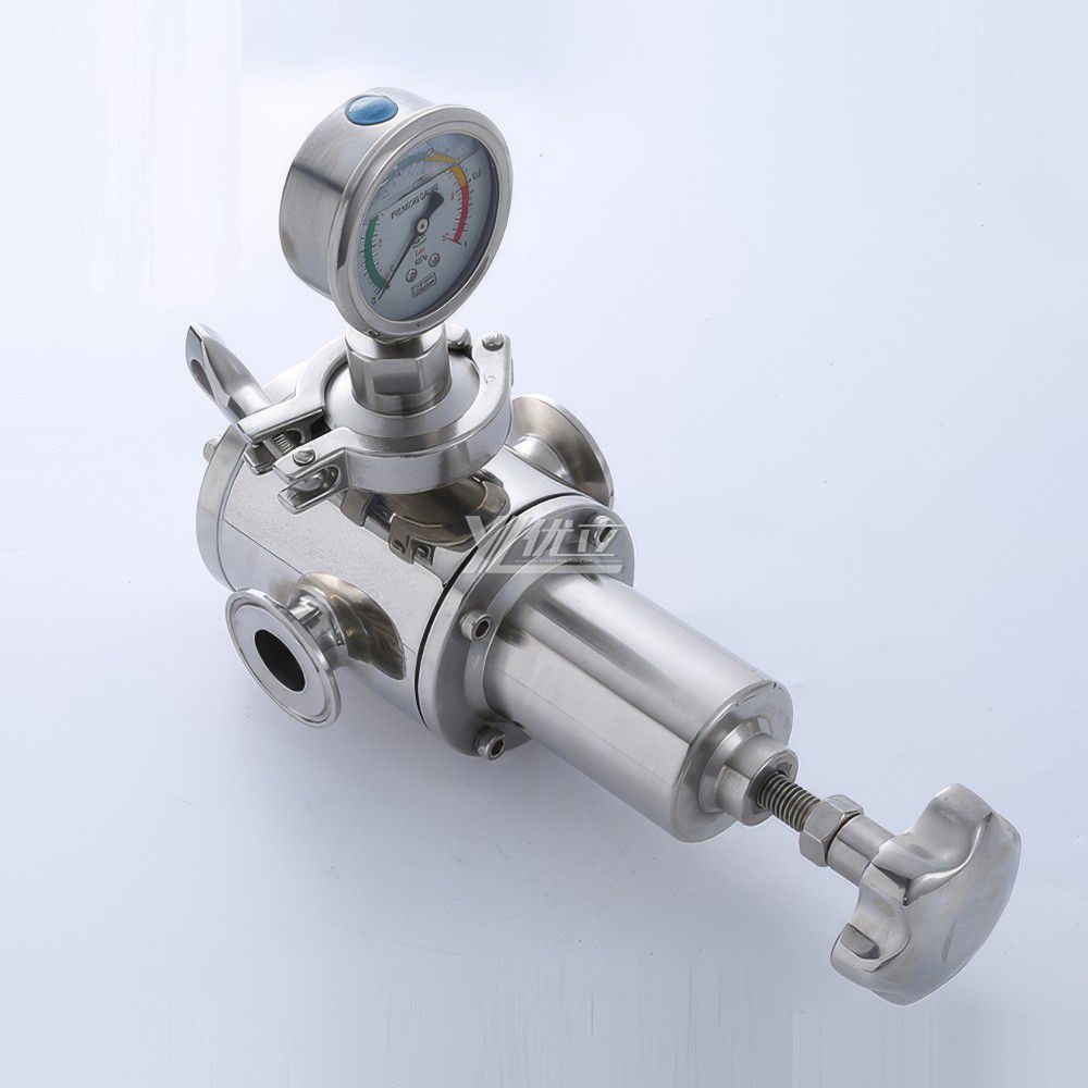 YOULI Hygienic Food Grade Sanitary Stainless Steel 304 316L Water gas Tri-Clamped Pressure Relief Valve