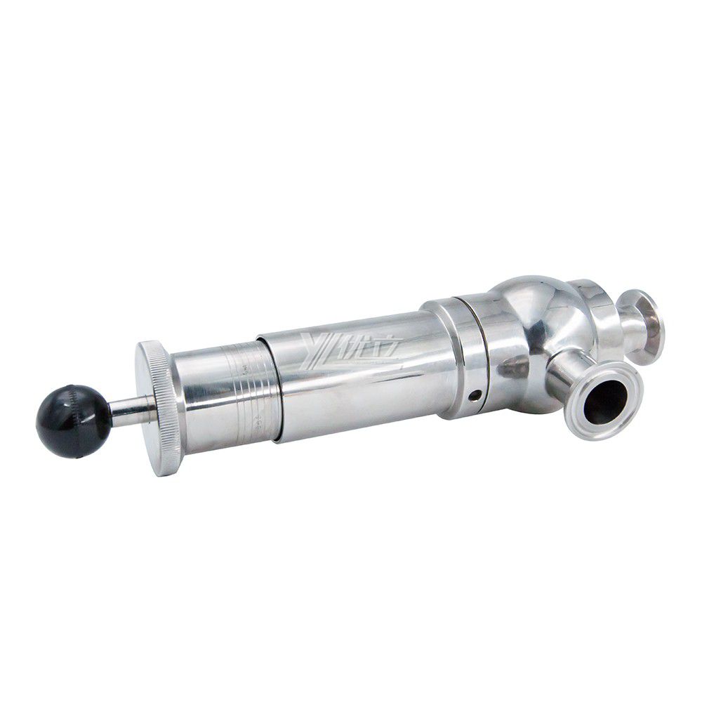 YOULI Best-in-Class  Hygienic Food Grade Sanitary Stainless Steel 304 316L Scale Adjustable Tr Clamped Sanitary Safety Valve