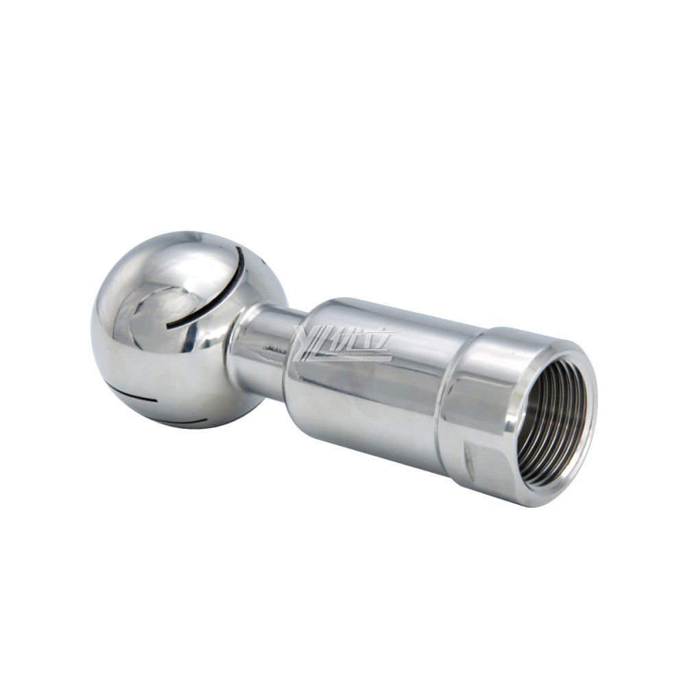 YOULI Food Grade Sanitary 360 Degree CIP Nozzle Tank Cleaning Stainless Steel Female Threaded Rotary Cleaning Spray Ball