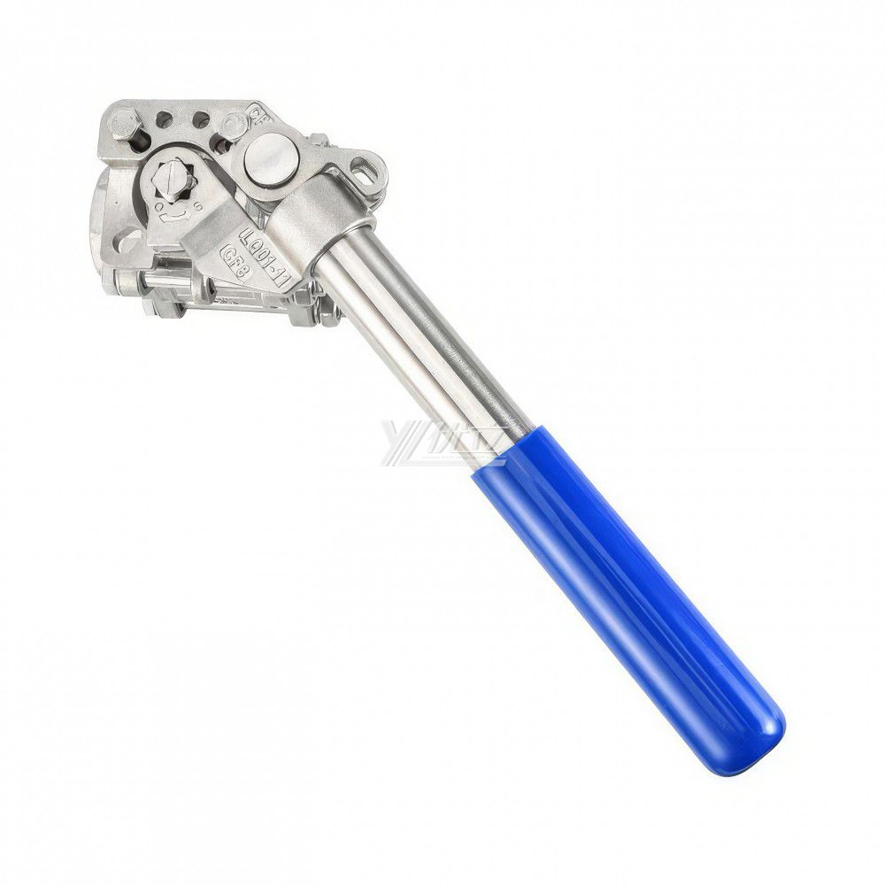 YOULI RC NPT BSP 1000-2000wog 1.6-6.4mpa 304 316 WCB Stainless Steel Automatic Reset Handle 3PC Threaded Ball Valve