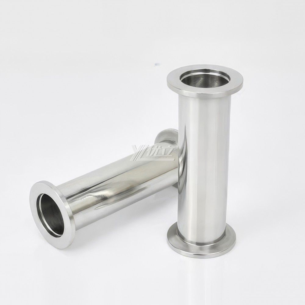 YOULI Food Grade Sanitary Stainless Steel 304 SS316L KF16 KF25 KF40 100-4000mm Tri-clamp Pipe Fitting Vacuum Straight Fittings