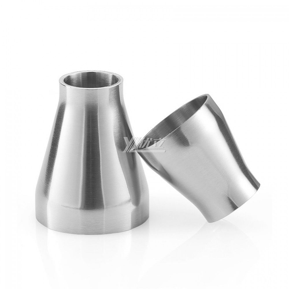 YOULI Hygienic Food Grade Sanitary Stainless Steel 304 SS316L 3A SMS DIN ISO Welded Pipe Fitting Concentric Welded Reducer