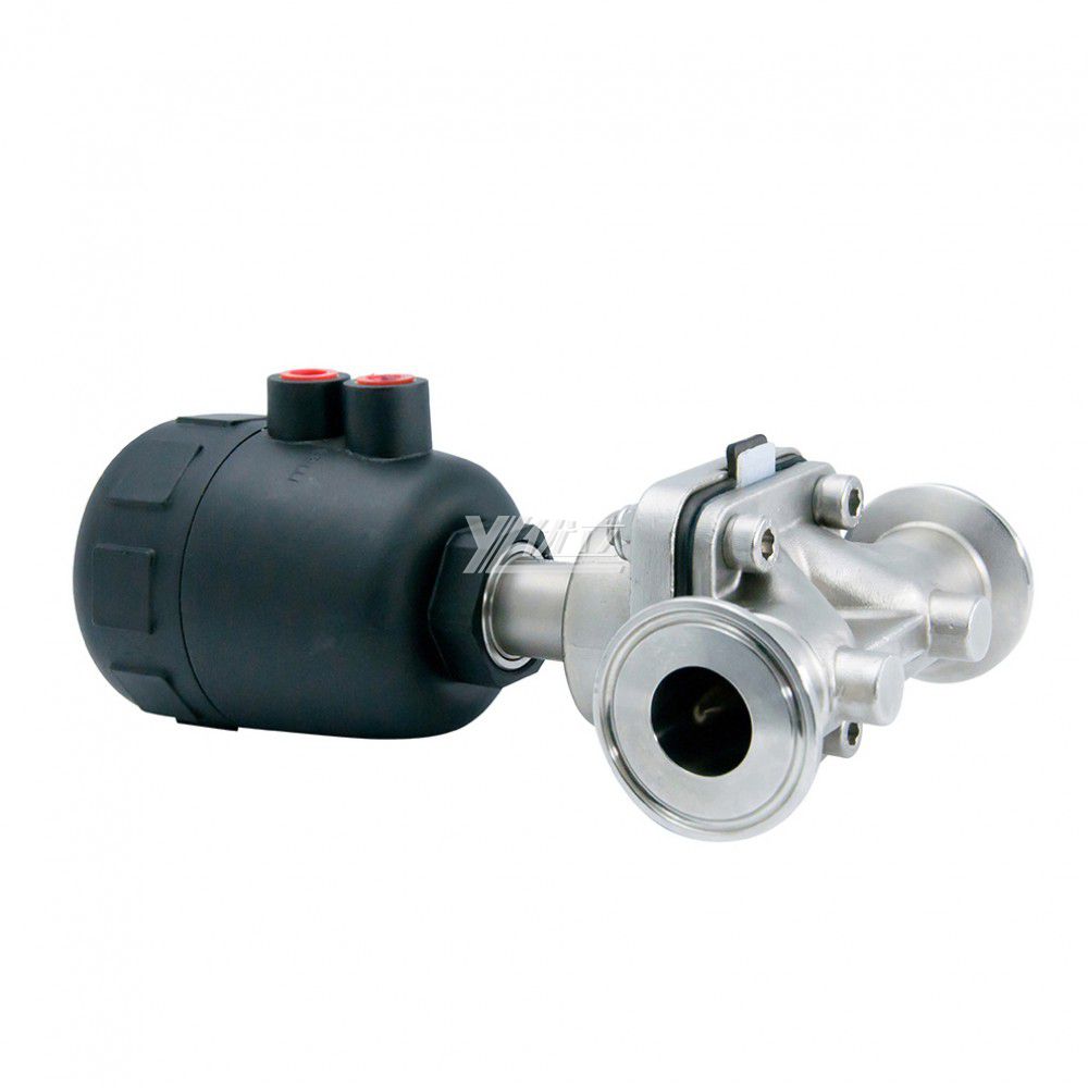 YOULI Hygienic Food Grade Sanitary Stainless Steel 316L Biological Tri Clamped Pneumatic Diaphragm Valve Pneumatic