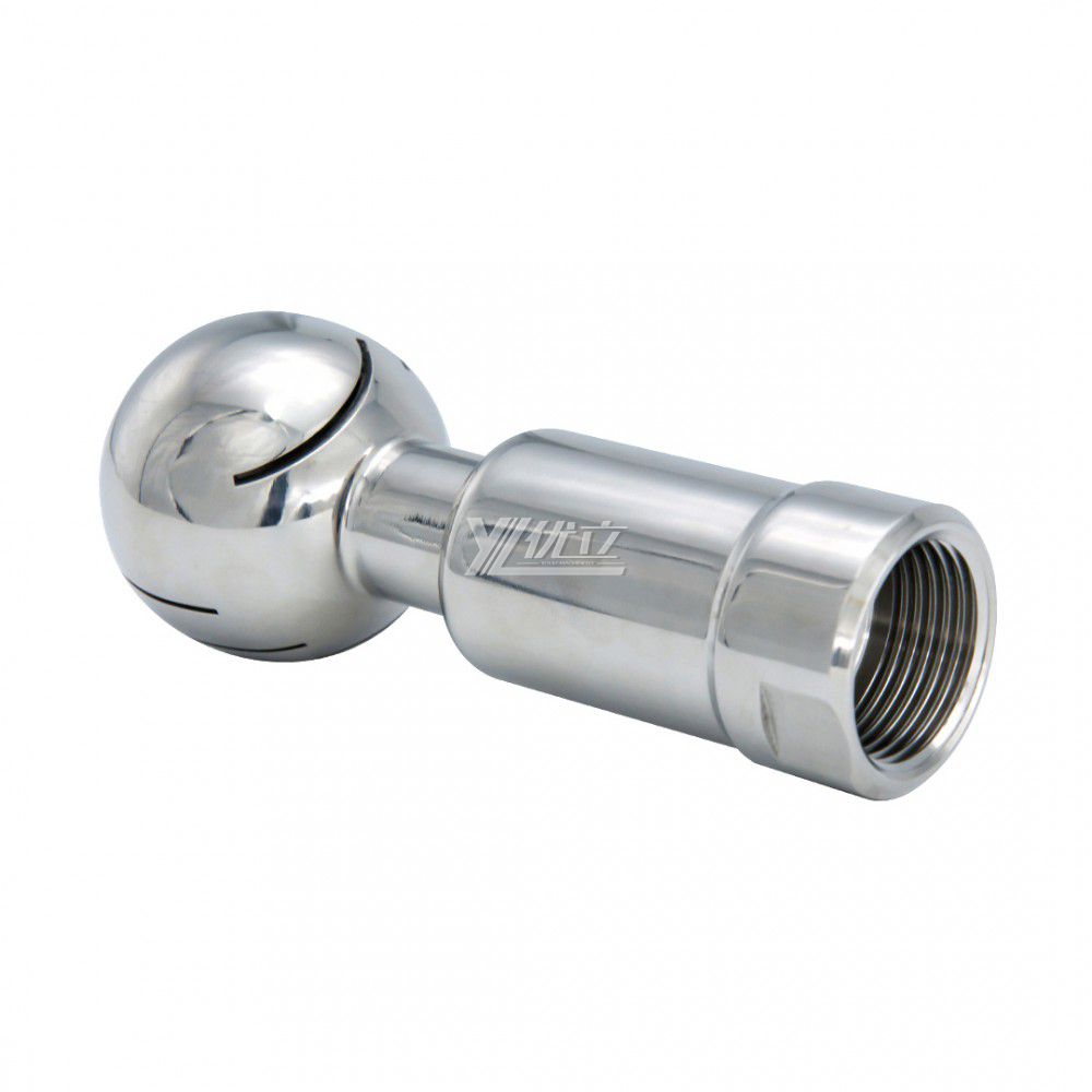 YOULI Food Grade Sanitary 360 Degree CIP Nozzle Tank Cleaning Stainless Steel Female Threaded Rotary Cleaning Spray Ball