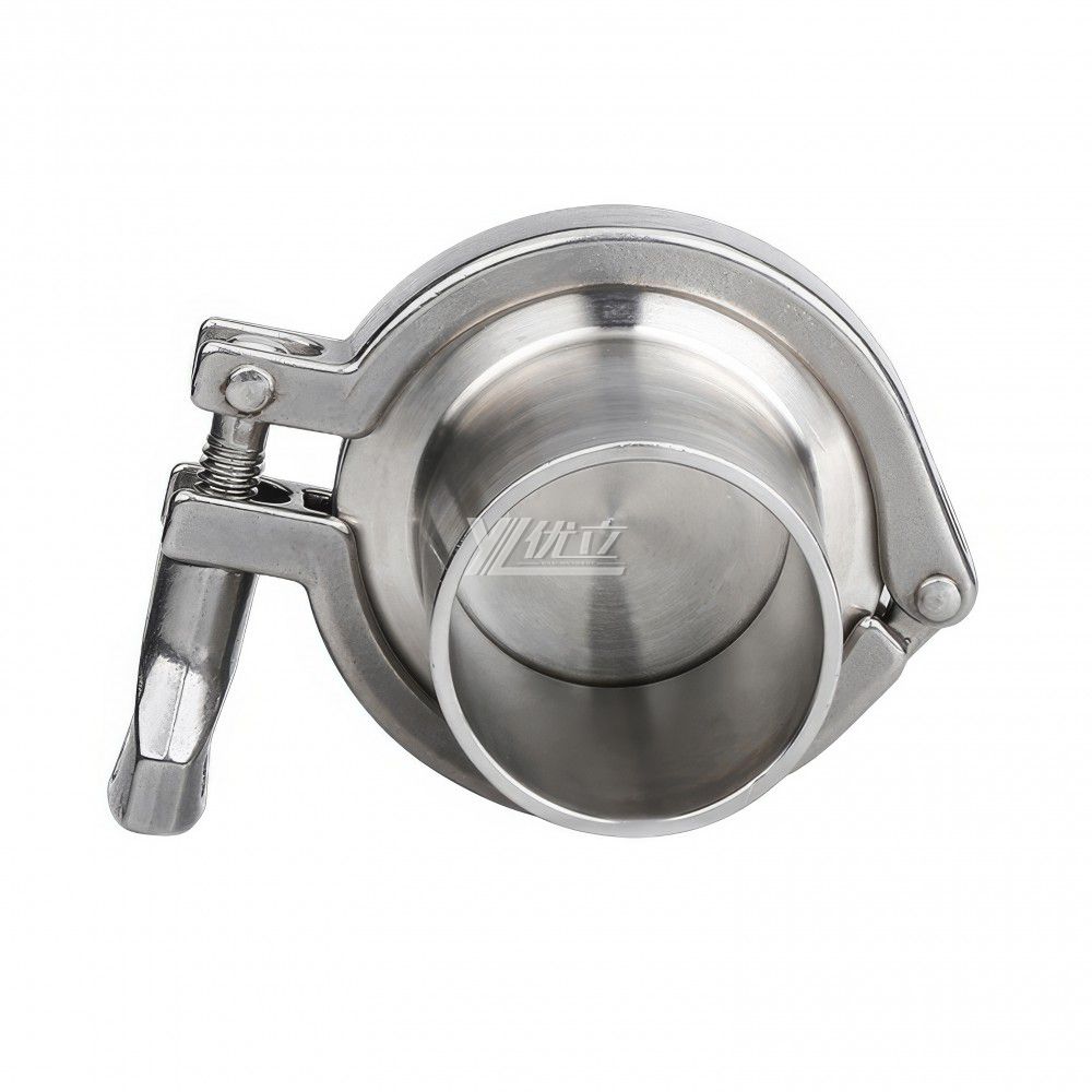 YOULI Hygienic Food Grade Sanitary Stainless Steel 304 DIN SMS 3A Tri-clamp Pipe Fitting Complete Sets Long Clamp Ferrule Blind