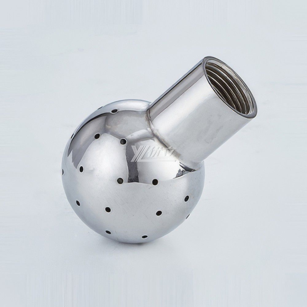 YOULI Hygienic Food Grade Sanitary Bolted Tank Cleaning Stainless Steel 304 SS316L Threaded Nozzle Fixed Cleaning Spray Ball