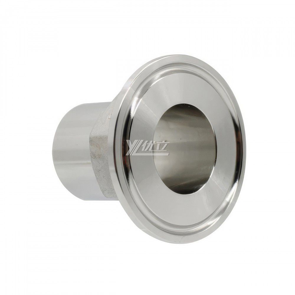 YOULI Stainless Steel 304 SS316L BSP NPT Pipe Fitting Hexagonal Female Thread Clamp Ferrule