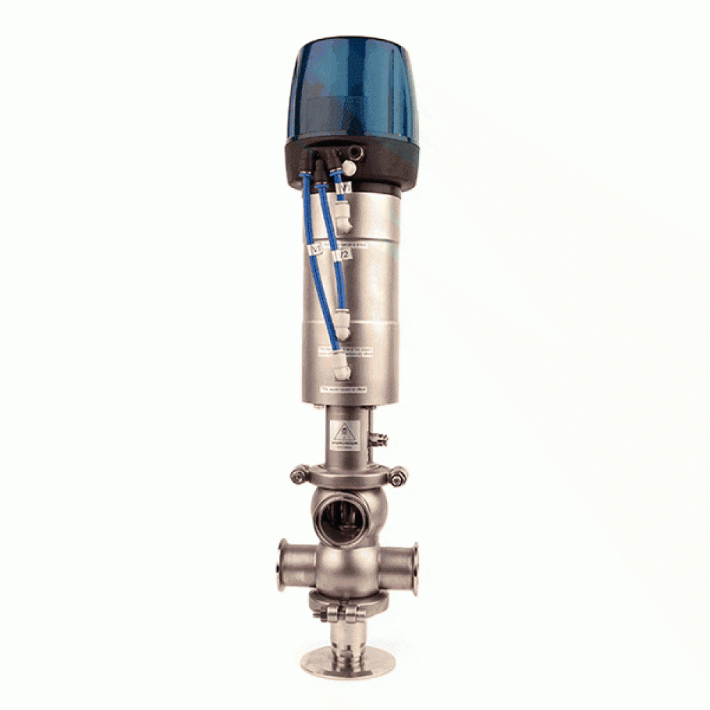 YOULI Hygienic Food Grade Sanitary Stainless Steel 304 316L Intelligent External Cleaning Single Seat Butt Welded Mixproof Valve